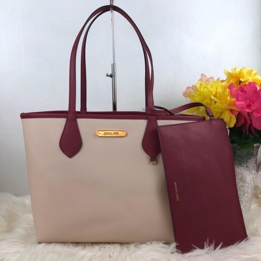Michael Kors large tote bag leather red - Picture 6 of 8